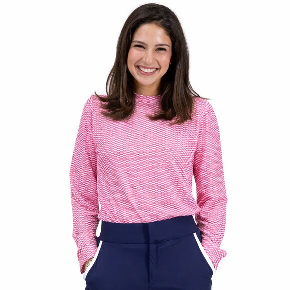 MARIE BIRDIE "Amore" Lightweight Golf Top - Rose Pink - NEW WITH TAGS! - Picture 3 of 13